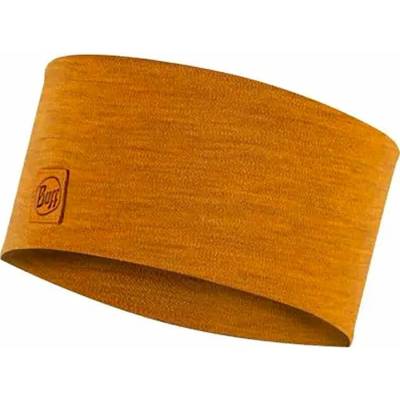 Buff merino Wide solid mustard