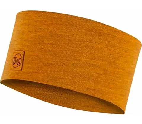 Buff merino Wide solid mustard