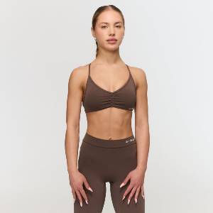 GymBeam Спортен сутиен Fierce Cappuccino XS