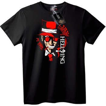 NOONEBRAND Тениска Адски череп с цилиндър - 2XL, Black