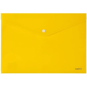  Папка джоб с копче Axent de Luxe А4+ Жълт (1303078-02-1412-26)