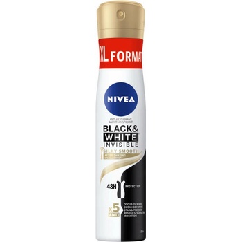 Image 1 of Nivea Black & White Invisible Silky Smooth 48h deo spray 200 ml