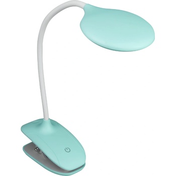 DPMSolid DTLL45M - LED настолна лампа с щипка, акумулаторна, 150 lm, 3000/4000/6500 K, мента (DTLL45M)