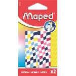 Maped Ластик с шашка, MAPED Checkerboards", смесени шарки, 2 бр. 123500 (123500)