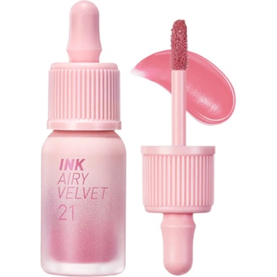 Peripera Ink Airy Velvet 21 Fluffy Peach ľahučký lip tint pre hebké a hydratované pery 4 g