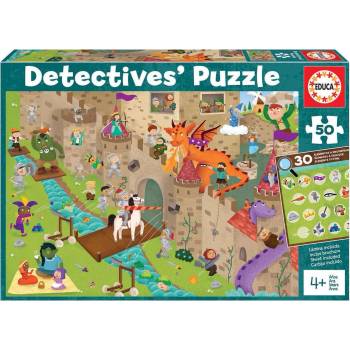 Image 1 of Educa - Puzzle Detectives Castle - 40 - 99 piese