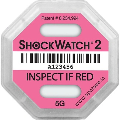 Indikátor nárazu Shockwatch 2 - 5 g, ružový