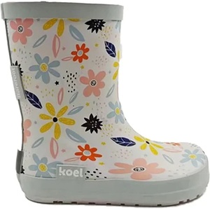 Koel Детски обувки barefoot Koel Kid's Wellie Bare Multi Barefoot shoes - White Flowers - размер 24 (EU) (702-4315-0312)