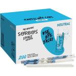 SORBOS ядливи плодови сламки НЕУТРАЛНИ (200 бр. )