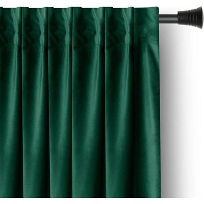 AmeliaHome Závěs Amelia Home Velvet s multifunkční páskou zelený, velikost 140x245