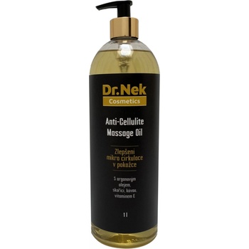 Dr. Nek Anti-Cellulite masážní olej s arganovým olejem, skořicí, kávou a vitamínem E 1 l