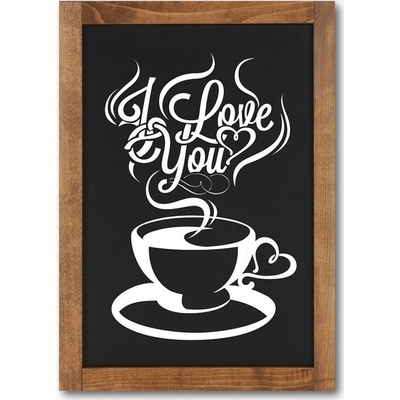 A-Z Reklama CZ Nástěnná křídou popisovatelná dřevěná tabule Easy Frame UWSS010046 40 x 60 cm