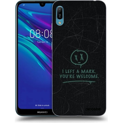 Picasee silikonový průhledný obal pro Huawei Y6 2019 - LEFT A MARK