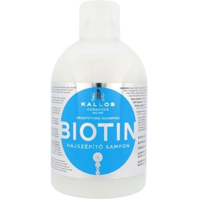 Kallos Biotin 1000 ml шампоан за фини и бавнорастящи коси за жени