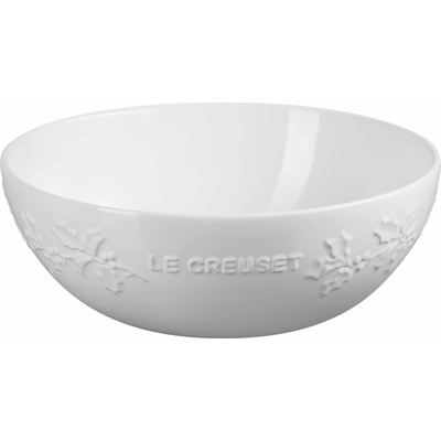 Le Creuset Servírovací mísa Holly bílá 25 cm