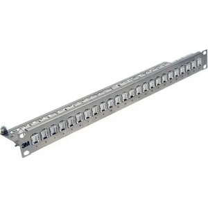 3M Пач панел 3m vol-ppca-f24k, 24 порта, 1u, матиран алуминий, празен (uu001622701) - xtreme