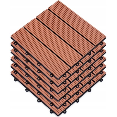 Progarden Dlaždice terasové polywood KO-X64000010 sada 6 ks