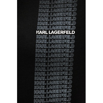 Karl Lagerfeld Памучна тениска Karl Lagerfeld в черно с принт 554225.755143 (554225.755143)