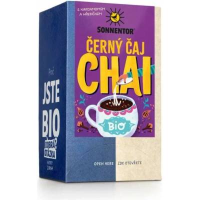 Sonnentor chai černý čaj bio 32,4 g balení 6 ks