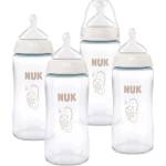 Nuk Комплект стъклени шишета NUK First Choice + - 4 части, 240 ml, размер М (10225363) - ozone