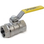 Giacomini - Италия Giacomini R250D 1.1/4" FF Сферичен кран с дълга жълта дръжка за газ (250X026)