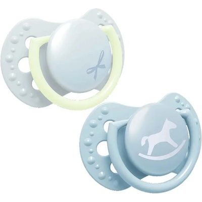 LOVI Силиконови залъгалки Lovi - Baby Shower Boy, 0-2 месеца, 2 броя (22/900b)