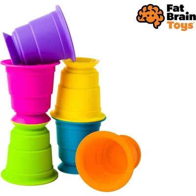 Fat Brain Toys přísavkové kelímky Suction Kupz – Zboží Živě