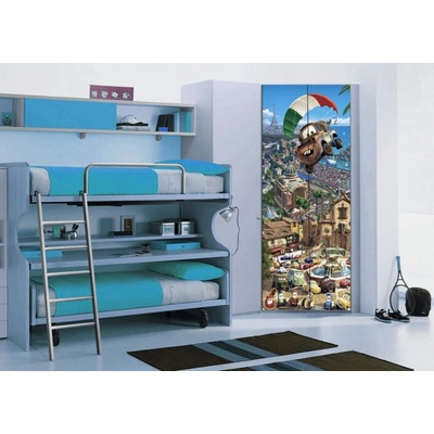 AG Design FTDNV-5426 Dětská vliesová fototapeta Burák na padáku rozměry 90 x 202 cm