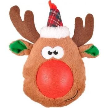 Flamingo Vianočná plyšová hračka s gumovým nosom MIX farieb 21 cm