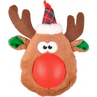 Flamingo Vianočná plyšová hračka s gumovým nosom MIX farieb 21 cm