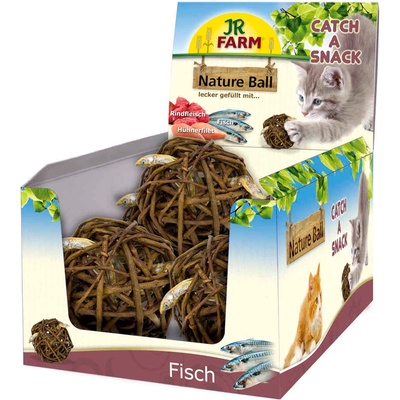 Jr Farm - лакомство за котки - върбови топки с риба - 15 гр