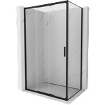 Mexen Exo-3S плъзгаща се душ кабина 100 x 80 см, прозрачна, черна - 8153-100-080-70-00 (8153-100-080-70-00)