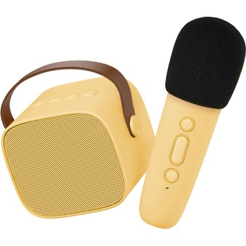 Bluetooth Karaoke set mikrofon a reproduktor Žlutý