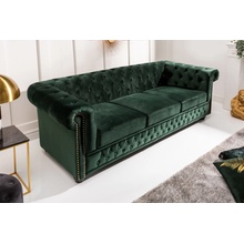 Bighome Sedačka CHESTERFIELD ZAMAT zelená