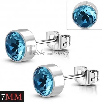 Talitha Обеци със син цирконий