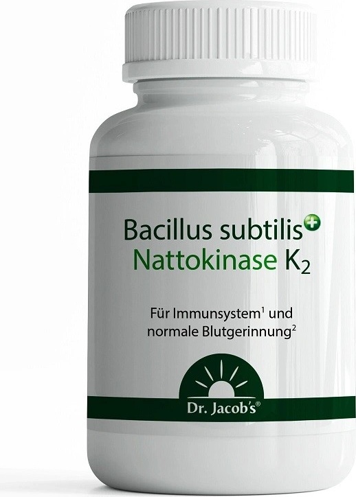 Dr.Jacobs Bacillus subtilis plus Nattokinase K2 60 kapsúl od 26