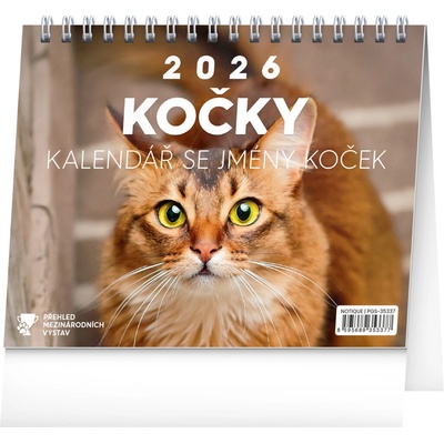 NOTIQUE Stolový Mačky s menami mačiek 16,5 x 13 cm autor neuvedený 2026