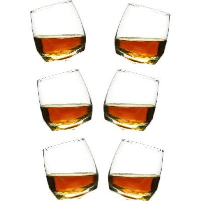 Sagaform Poháre v súprave na whisky Rocking Whiskey 6 x 200 ml