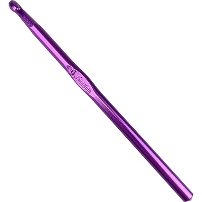 Pro Háčkování Háček kovový 6,5 mm fialový