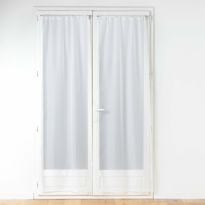 Biele záclony v súprave 2 ks z mikrosaténu 70x200 cm Voiline – douceur d'intérieur