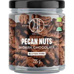 BrainMax Pure Pure® Pecan Nuts in Dark Chocolate, Пеканови ядки в черен шоколад, БИО, 225 г