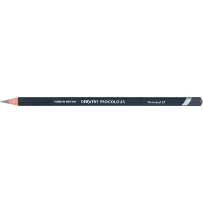 Derwent 10464_GUN Procolour umělecké pastelky kusové 1 ks Gunmetal 67