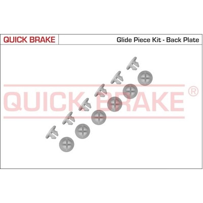 Súprava príslušenstva, brzdové čeľuste QUICK BRAKE 6859K