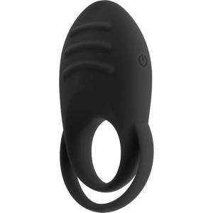 S Pleasures Dual cock ring - black