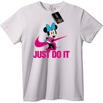 NOONEBRAND Тениска Minnie Mouse Just Do It - M, White