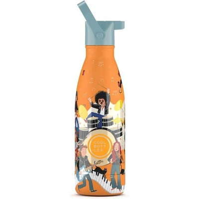 Cool Bottles Dětská nerezová termolahev Kids Music Beat třívrstvá 350 ml 3D