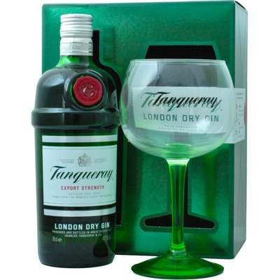 Tanqueray Gin 43,1% 0,7 l (darčekové balenie 1 pohár)