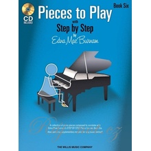 Pieces to Play 6 by Edna Mae Burnam + CD / mírně náročné skladby pro klavír