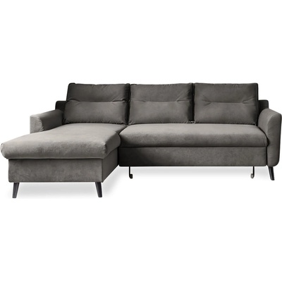 Miuform Тъмносиво кадифено ъглово канапе, ляв ъгъл Stylish Stan - Miuform (Stylish Stan LCBKL-2QR OTT25)