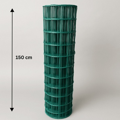 Svařované pletivo poplastované Metuje - zelené - výška 150 cm, oka 100*75 mm, role 25 m – Sleviste.cz
